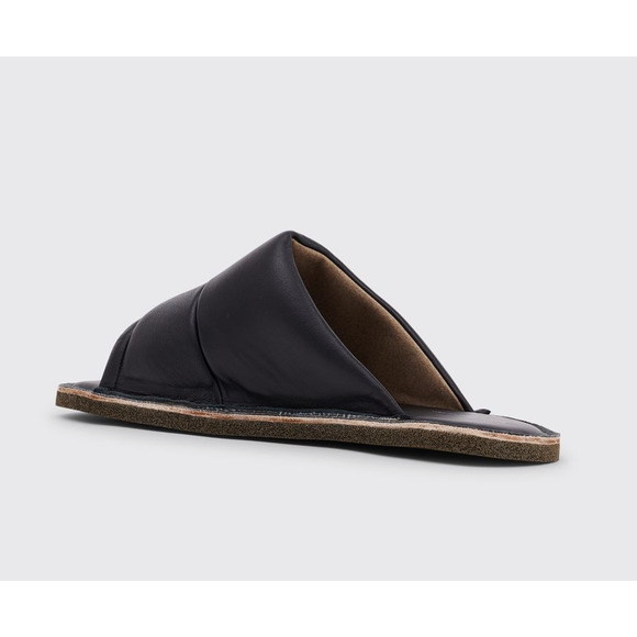 Dries Van Noten Leather Slides Black White FLAT MULES size EU 40 / US 7 main image 4